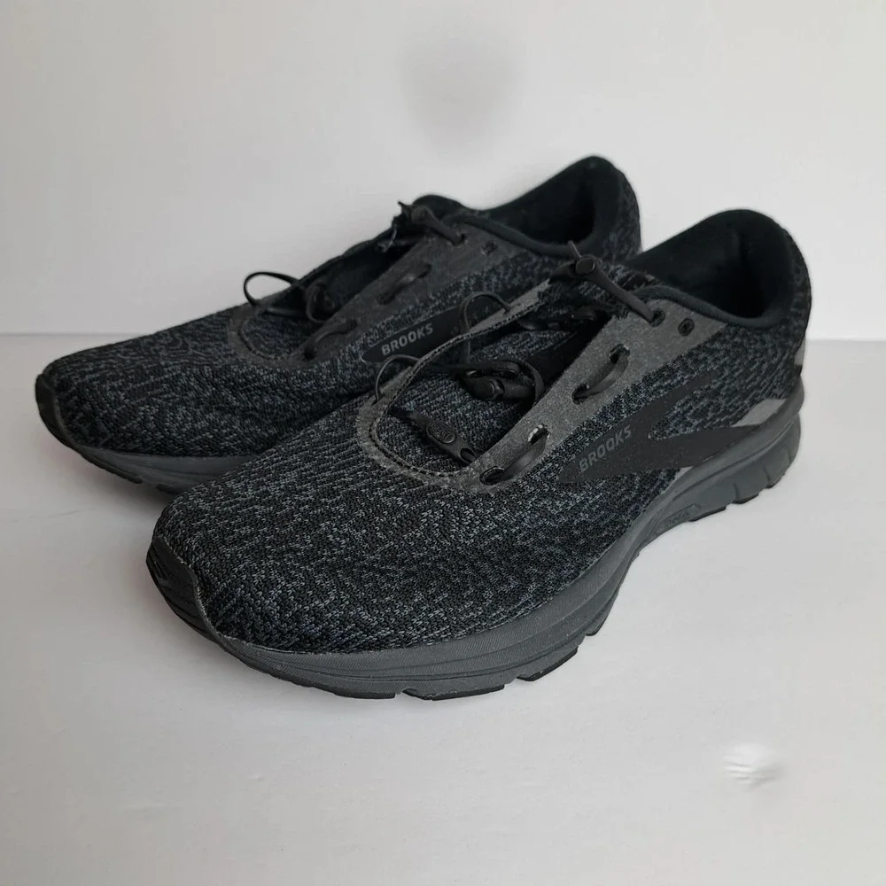 Brooks Signal 3 Womens Shoes Sz 9D Running Athletic Black DifferentLace Sneakers